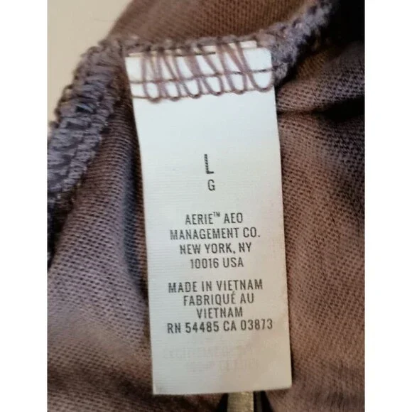 Aerie Mauve Brown Tie-dye Jumpsuit Size Large Comfy Loungewear Casual Bohemian - Picture 11 of 11